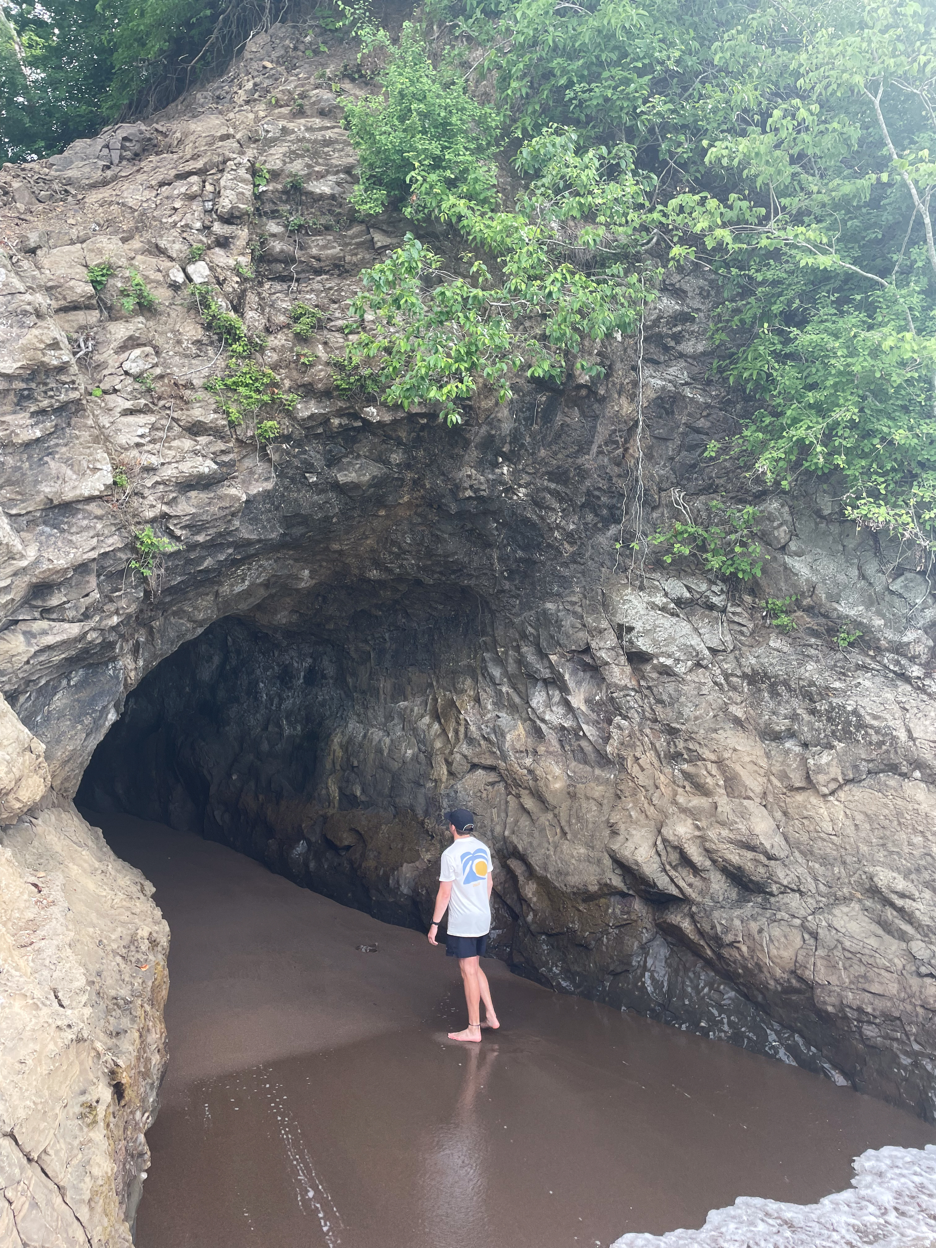 A seaside cave